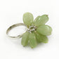 Anniversary Gift For Her Natural Aquamarine Beaded Ring 925 Silver T47