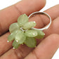 Anniversary Gift For Her Natural Aquamarine Beaded Ring 925 Silver T47