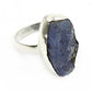 Gift For Woman Rough Stone Natural Iolite Cocktail Boho Ring 925 Silver