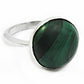 Gift For Her Natural Malachite Chunky Ring 925 Sterling Silver Jewelry