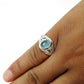 Gift For Her 925 Silver Natural Chalcedony Statement Bohemian Ring D24