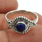 Gift For Woman 925 Silver Natural Lapis Lazuli Solitaire Ring A25