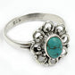 Sterling Silver Turquoise Gemstone Boho Cocktail Statement Daughter Ring