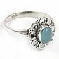 Natural Chalcedony 925 Silver Solitaire Boho Ring For Girls K26