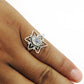 Gift For Her 925 Silver Natural Rainbow Moonstone Cocktail Ring S13
