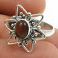 Natural Smoky Quartz Cocktail Tribal Ring 925 Silver For Women N27
