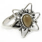 Natural Smoky Quartz Cocktail Tribal Ring 925 Silver For Women N27