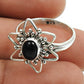 Wedding Gift For Her 925 Silver Natural Black Onyx Statement Tribal Ring S27