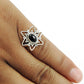 Wedding Gift For Her 925 Silver Natural Black Onyx Statement Tribal Ring S27