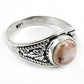 Natural Rhodochrosite 925 Silver Statement Vintage Ring For Women O29