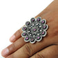 925 Sterling Silver Ruby Gemstone Adjustable Ring Artisan Jewelry