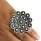 Natural Pearl 925 Silver Antique Look Oxidized Adjustable Ring For Girls Y7