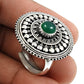 Wedding Gift For Her 925 Silver Natural Green Onyx Solitaire Adjustable Ring