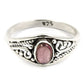 Natural Pink Tourmaline 925 Silver Statement Ethnic Ring For Women F99