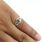 Natural Yellow Tourmaline Gemstone Solitaire Boho Ring 925 Silver For Girls S98