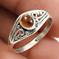 Natural Yellow Tourmaline Gemstone Solitaire Boho Ring 925 Silver For Girls S98