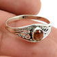 Natural Yellow Tourmaline Gemstone Solitaire Boho Ring 925 Silver For Girls S98