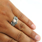 Natural Rhodochrosite 925 Silver Cocktail Flower Ring For Girls V93