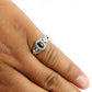 Gift For Woman Cocktail Ring 925 Silver Natural Garnet Gemstone F1