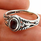 Gift For Woman Cocktail Ring 925 Silver Natural Garnet Gemstone F1