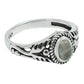 Natural Rose Quartz Cocktail Bohemian Ring 925 Silver For Women U19