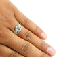 Natural Rose Quartz Cocktail Bohemian Ring 925 Silver For Women U19