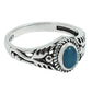 Gift For Her Natural Chalcedony Statement Ethnic Ring 925 Silver W19