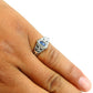 Gift For Woman Natural Labradorite Tribal Ring 925 Silver Jewelry F33