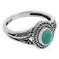 Gift For Woman Cocktail Bohemian Ring 925 Silver Natural Turquoise A1
