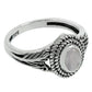 Gift For Her Natural Rose Quartz Solitaire Ring 925 Sterling Silver Y16