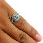 Natural Chalcedony Statement Bohemian Ring 925 Silver For Women D21