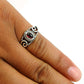 Gift For Woman Cocktail Boho Ring 925 Silver Natural Garnet Gemstone I1