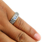 Natural Rainbow Moonstone Gemstone Statement White Ring 925 Silver W17