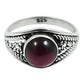 Natural Garnet Gemstone Cocktail Vintage Ring 925 Sterling Silver K1