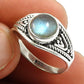 Gift For Woman 925 Silver Natural Labradorite Cocktail Boho Ring I1