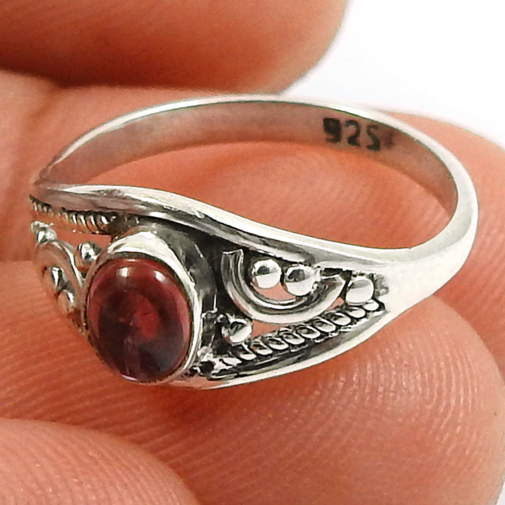 Natural Pink Tourmaline 925 Silver Cocktail Bohemian Ring Gift For Women Girls