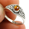 Natural Yellow Tourmaline Gemstone Statement Ring Solid 925 Silver Jewelry