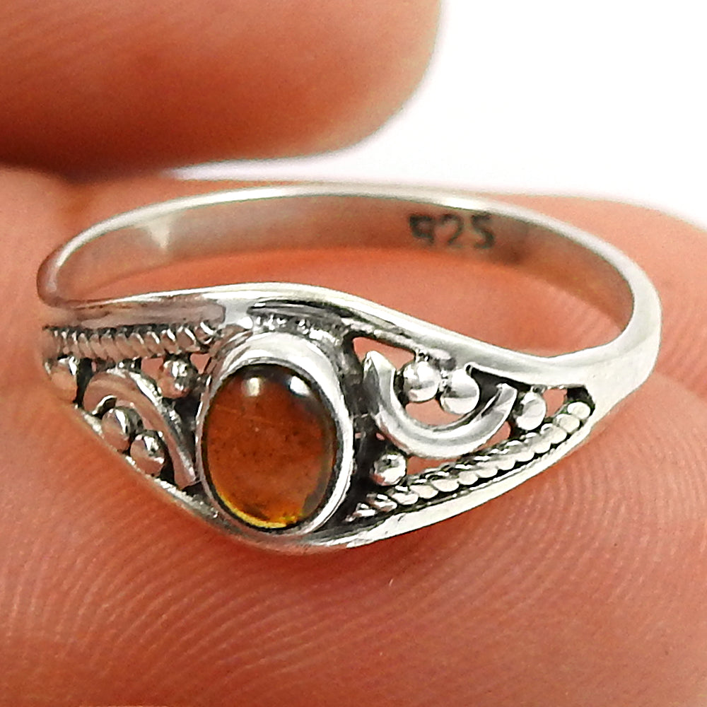 Natural Yellow Tourmaline Gemstone Statement Ring Solid 925 Silver Jewelry