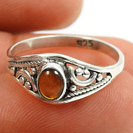 Natural Yellow Tourmaline Gemstone Statement Ring Solid 925 Silver Jewelry