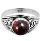 Gift For Woman 925 Silver Natural Garnet Gemstone Cocktail Ring N1