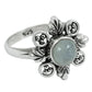 Natural Rainbow Moonstone Sterling Silver New Cocktail Mother Tribal Ring