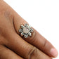 Natural Rose Quartz 925 Silver Statement Tribal Ring For Women M15