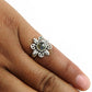 Gift For Woman Natural Labradorite Solitaire Trendy Ring 925 Silver N5