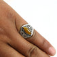 Gift For Her 925 Silver Stress Relief Natural Tiger Eye Statement Ring