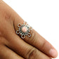 Gift For Woman 925 Silver Natural Rhodochrosite Solitaire Ring C28