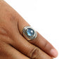 Natural Labradorite Gemstone 925 Silver Cocktail Ring For Girls Z20