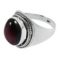Natural Garnet Gemstone 925 Silver Cocktail Vintage Ring For Girls Q1