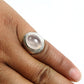 Natural Rose Quartz Solitaire Bohemian Ring 925 Silver For Women B20