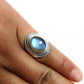 Natural Labradorite Gemstone Statement Vintage Ring 925 Silver U1