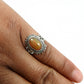 925 Sterling Silver Natural Opal Gemstone Trendy Ring Size 7